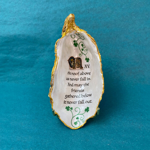 Hand decorated Oyster Ornament