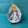 Irish Oyster delft penquins
