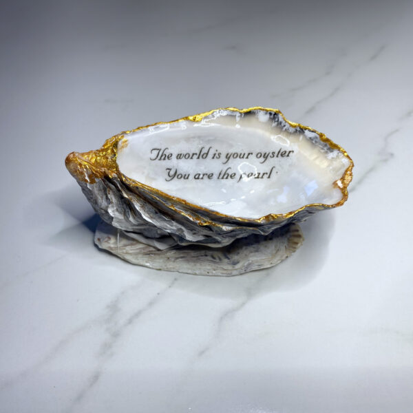 The world is your oyster. Oyster Trinket Dish.