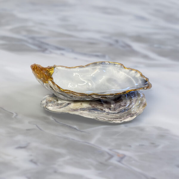 Elegant and simple Oyster Trinket Dish.