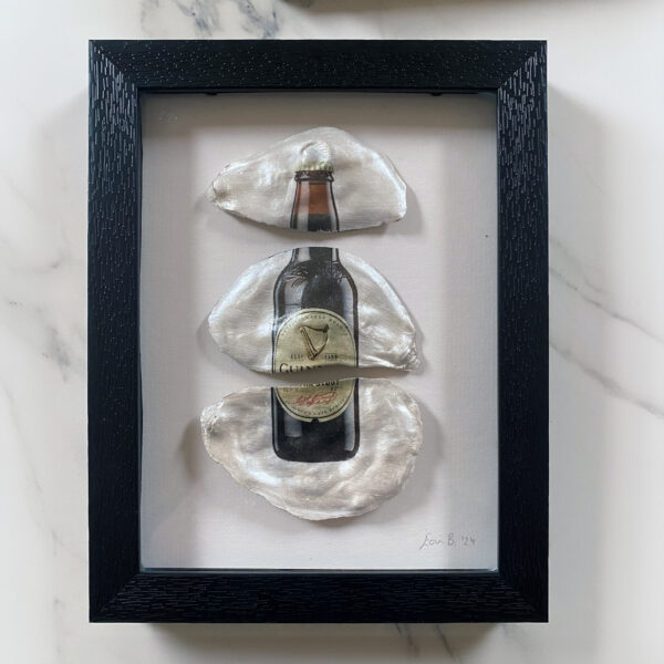 Framed Guinness Oyster Shell art.