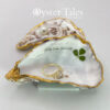 Real Irish Shamrock - ring/trinket dish made with real oysters