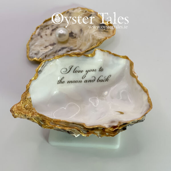 I love you to the moon and back - ring/trinket dish