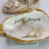 Justr Bee Yourself - Oyster shell ring/trinket box