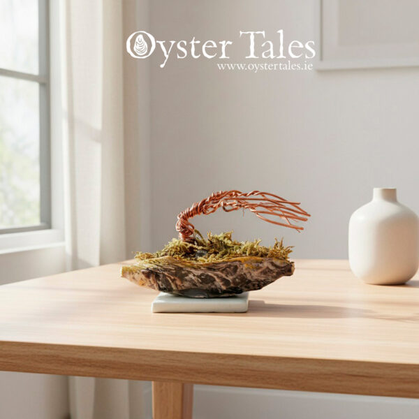 Copperwire tree and Galway Bay Oyster ornament.